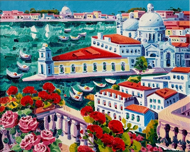 I Mis Bei Recuerdos Punta De Aduanas, Athos Faccincani 40x50 Paisaje Venezi