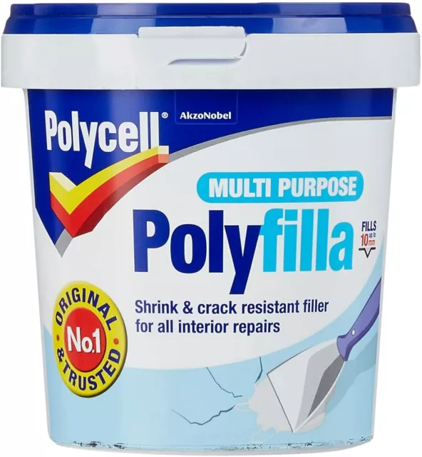 Multi Purpose Filler Powder & Ready Mixed Polycell Polyfilla Interior Repair UK