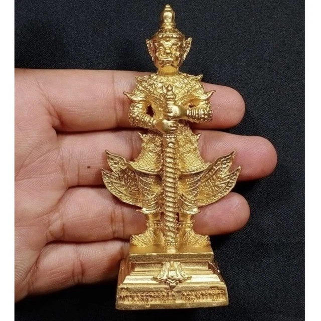 WESSUWAN GIANT GOD Worship Brass Statue Wat Chulamanee Temple Thai