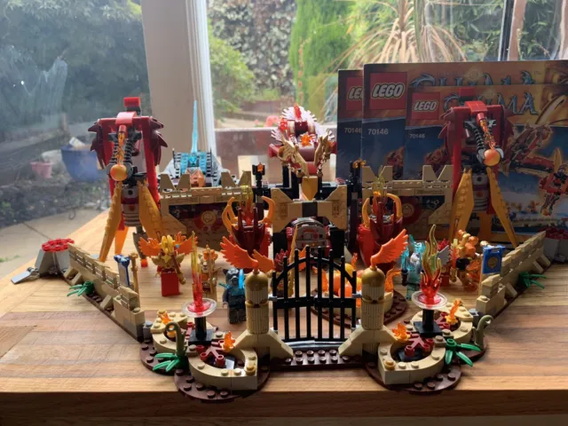 LEGO 70146 Legends of Chima Flying Phoenix Tempio del Fuoco Completo Ritirato Senza Scatola 3