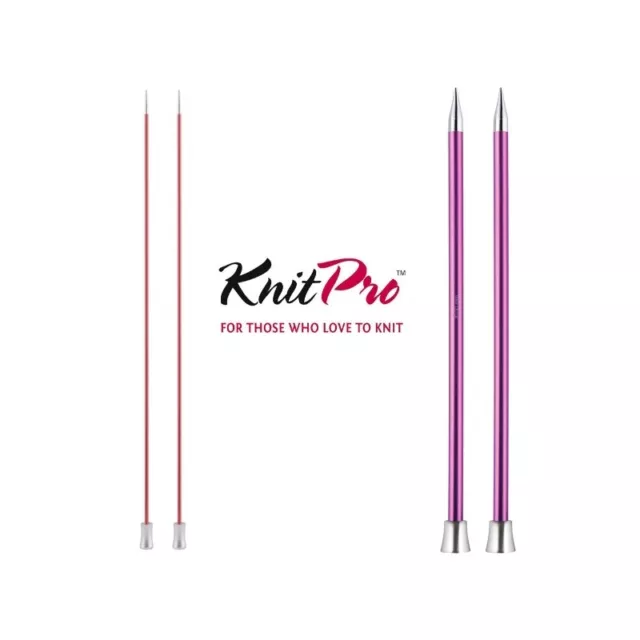 KnitPro 35cm Zing Aluminium Single Ended Pointed Knitting Needles Pins