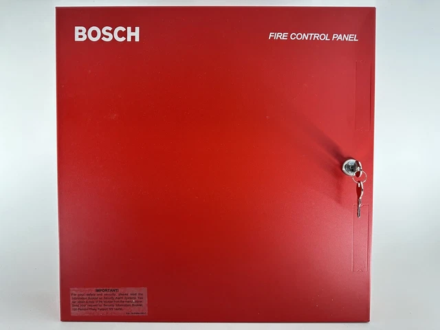 Bosch Red Fire Control Panel Enclosure D8109 With 2 Keys 16X16X3.5 New In Box