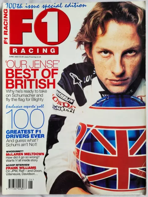 F1 Racing magazine. June 2004. 100th Issue Special Edition. 100 greatest drivers