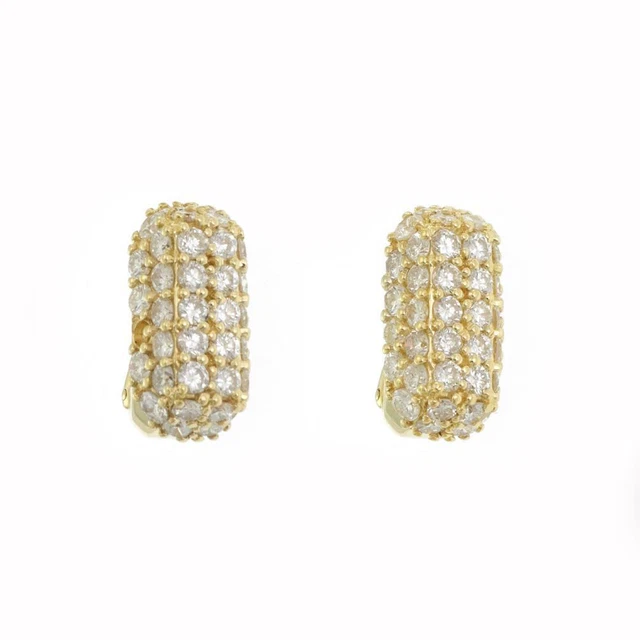 Jose Hess 5.5ct Diamond 18k Yellow Gold Long Huggie Earrings Jose Hess 5.5ct Diamond 18k Yellow Gold Long Huggie Earrings