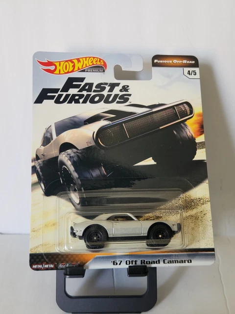 Hot Wheels Furious Off Road ’67 Camaro, Modello Pressofuso Scala 4/5, Colore Argento