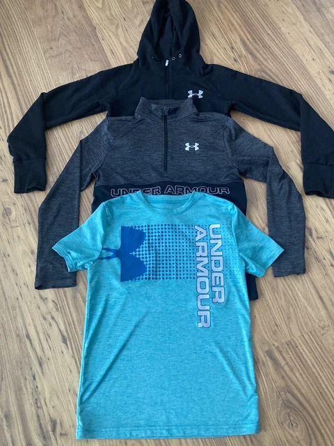 Pacchetto felpa con cappuccio e t-shirt Under Armour gioventù L 10-11 anni