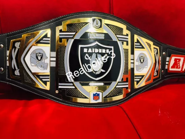 Las Vegas Raiders Super Bowl Football NFL Championship Belt 2mm Zinc