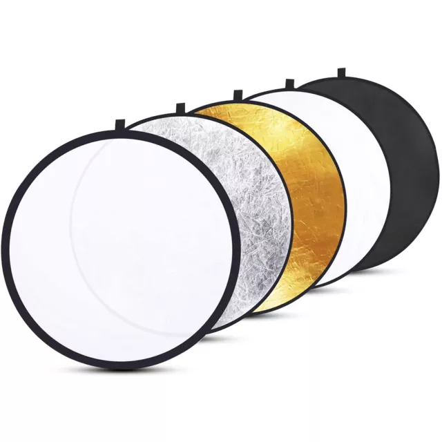 60/80cm 5 in 1 Multi Photography Studio Photo Oval Collapsible Light Reflector