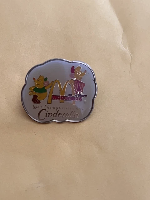 Vintage McDonald's Pin ~~  McDonald's Walt Disney Cinderella Pin 1987