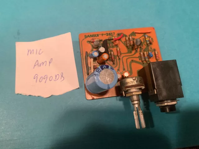 Sansui 9090DB Stereo Receiver Parting Out MIc Amplifier Board / Potentiometer Sansui 9090DB Stereo Receiver Parting Out MIc Amplifier Board / Potentiometer