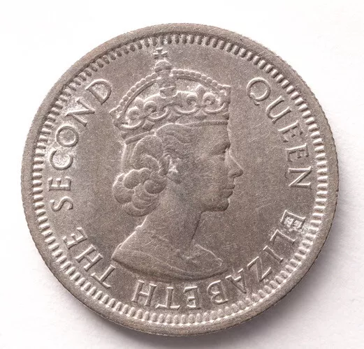 1956 British Caribbean Territories 10 Cents Elizabeth II KM#5
