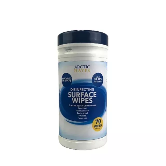 Arctic Hayes Multi-Surface Antibacterial Wet Wipes - Tub of 70