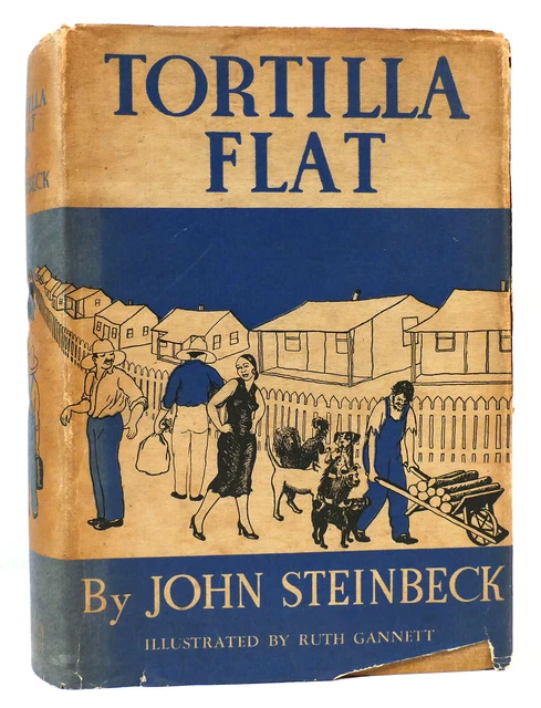 John Steinbeck Tortilla Plat 1st Edition 1st Impression Rare en Un Veste