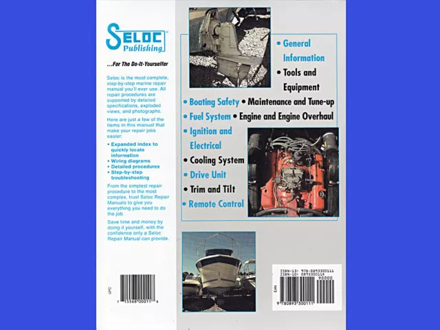 Volvo 18-03600 Livre d'entretien et de réparations pour Volvo Penta Stern Drives