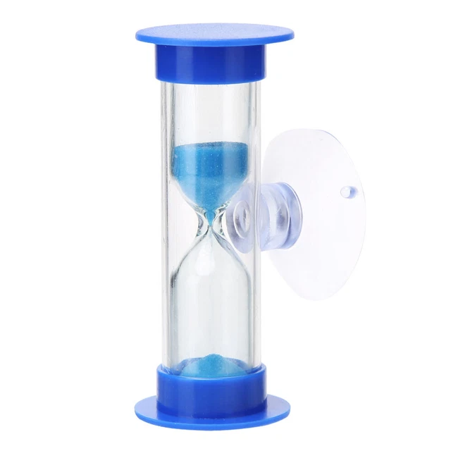 2 minutos reloj de arena para niños, cepillado de dientes, temporizador con ventosa, decoración del hogar (b