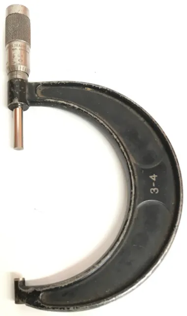Brown & Sharpe 3-4"  Outside OD Micrometer sold as parts repair