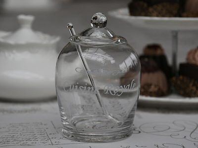 Barattolo di marmellata Formaggiera con konfituere Dose 4 pezzi placcato argento placcato argento 