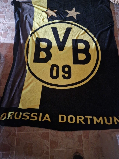 BVB  Borussia Dortmund  Fleecedecke Streifenmuster Decke Fleece Fan Fußball  NEU