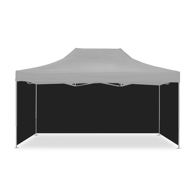 4x Pavillon Zelt schwarz Seitenwände für Tourtecs Rennzelt 3x4,5m C-Ware