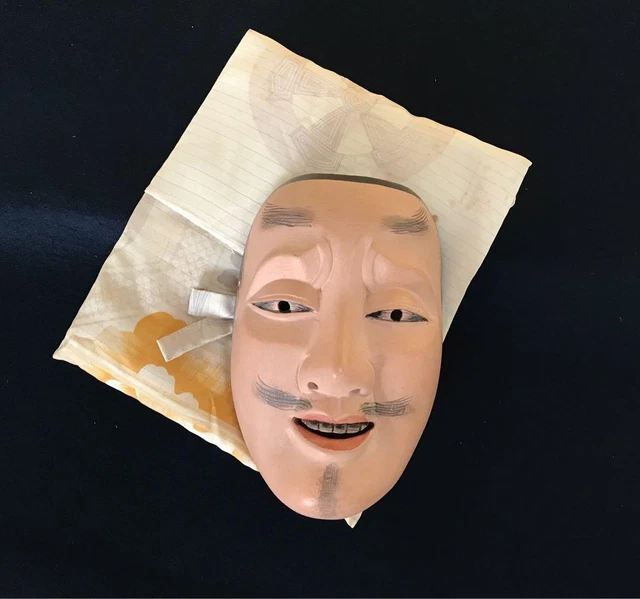 Noh Mask Wood Carving Budaifu from Japan