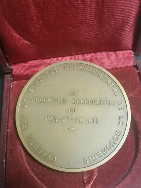 Médaille En Bronze CGT Syndicat Ouvrier 1980 - Monnaie De Paris Pessac, 72mm, 194g