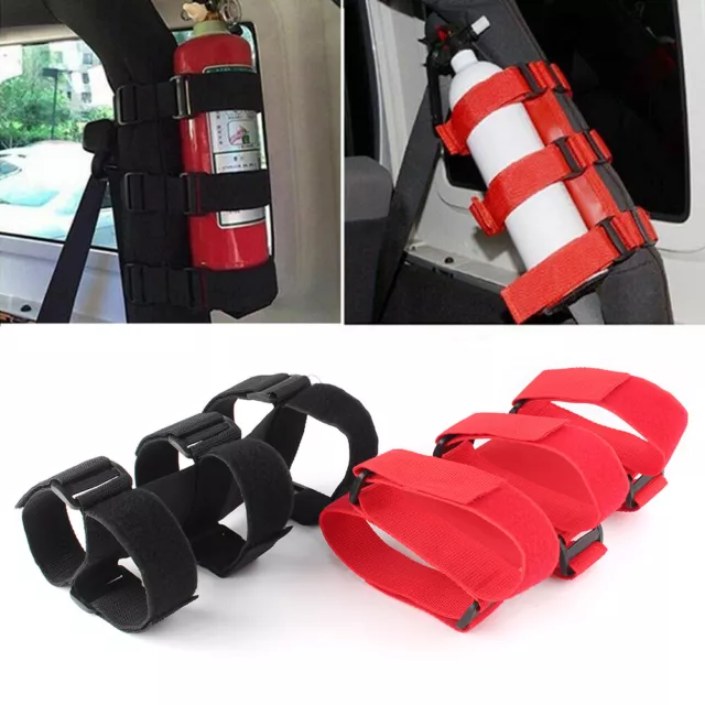 Fire Extinguisher Holder Roll Bar Mounted Fit for Automobile Jeep Wrangler TJ YJ