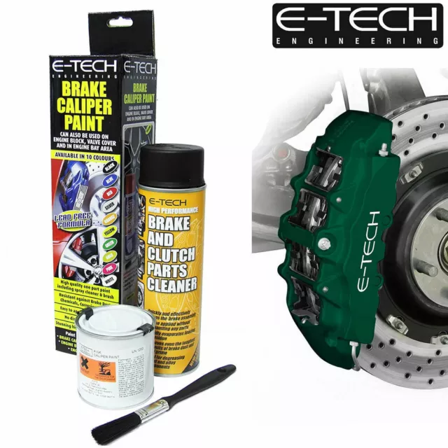 Brake Caliper Paint Kit British Racing Green Also For Drums  ETECH Engine Bay