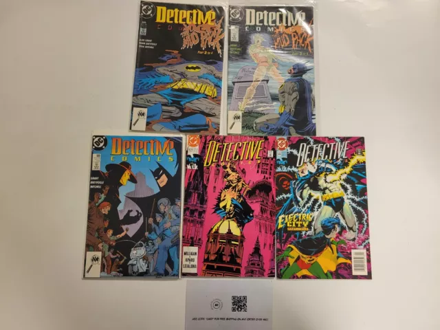 5 Detective Comics DC Comic Books #605 606 609 629 644 72 TJ6