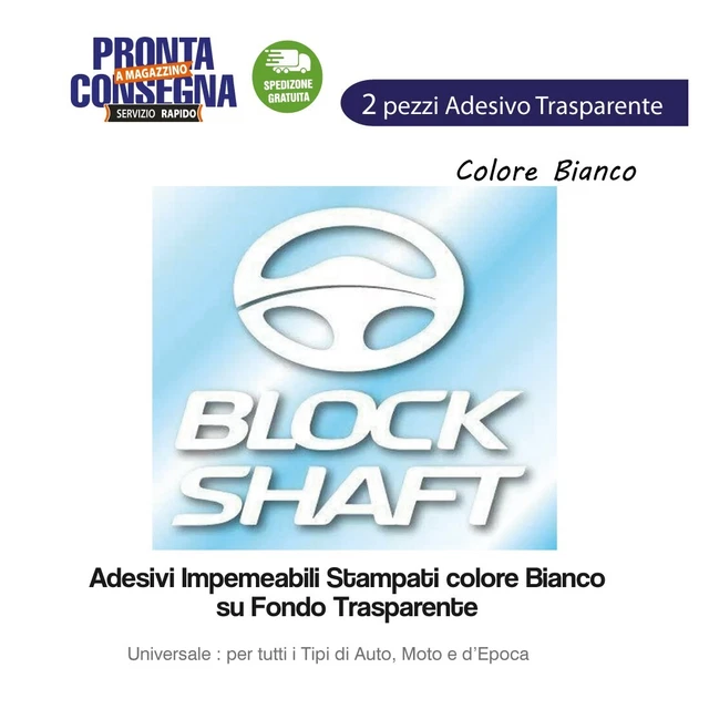 2 Adesivi Sticker Auto Antifurto BLOCK DASH CAM Tuning Camper Tir - Foto 6