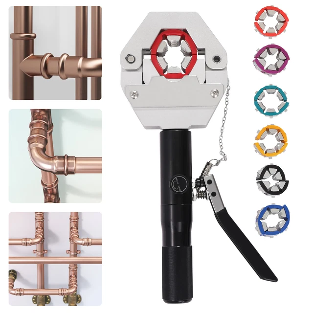 A/C AC FUEL Hose Line Crimper Crimping Tool Kit Contain 6 8 10 12