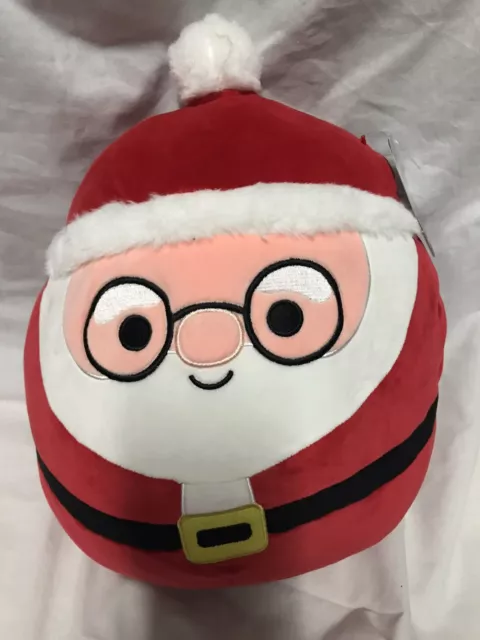 Squishmallow Christmas Santa Claus With Glasses 12" Plush 2020 Kellytoy NWT