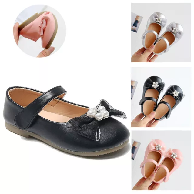 Abito in pelle scarpe da scuola per bambine principessa festa di matrimonio Mary Jane Regno Unito