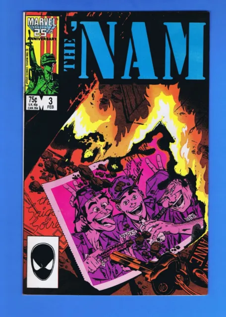 The 'Nam #3  Michael Golden (Marvel / Veitnam War 1987) Vf/Nm