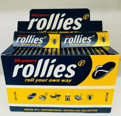 100 x 60 ROLLIES Tobacco Cigarette Rolling Roller Filter Paper Papers FREE POST