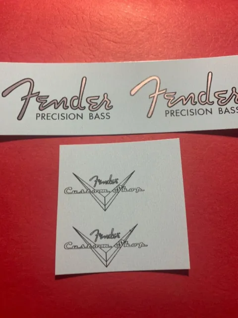Fender '51 Precision Bass Waterslide Headstock Decal 2 per listing