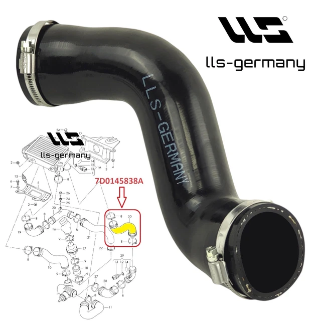 Turboschlauch Für VW Touareg 2.5 TDI - Originalqualität Mit Allen Teilen