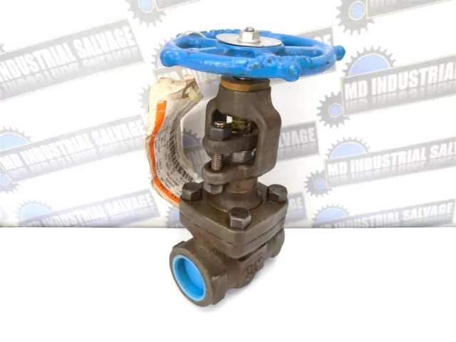 VELAN - 1" Globe Valve W-2074B-02TY - A105N Class 800 SOCKET WELD Model A (NEW) 2