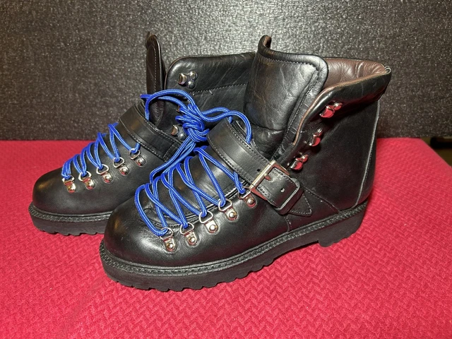 ALLEN EDMONDS SUN Valley Luxury Hiking Black Leather boots Men's Size ...