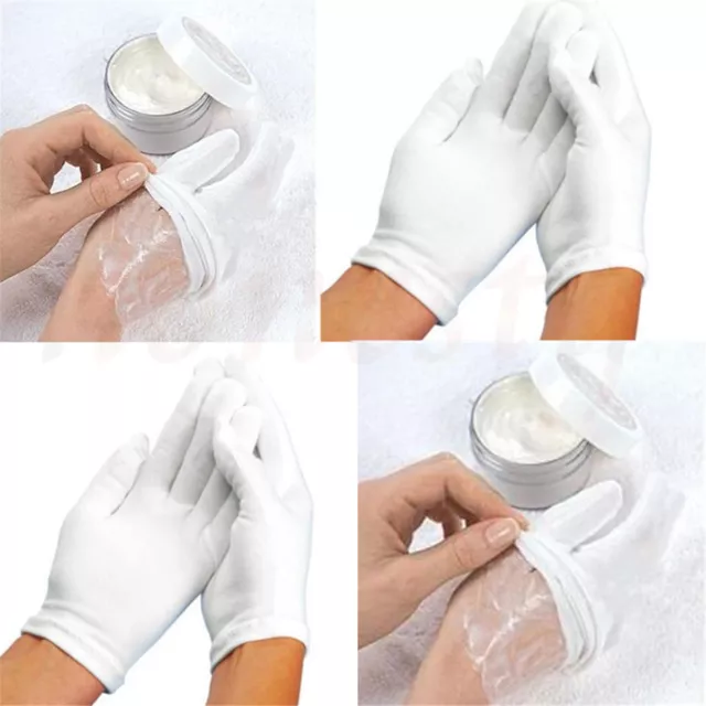 White Moisturising Socks Gloves Moisture Cream Care Hand Feet Smooth Soft Beauty 3