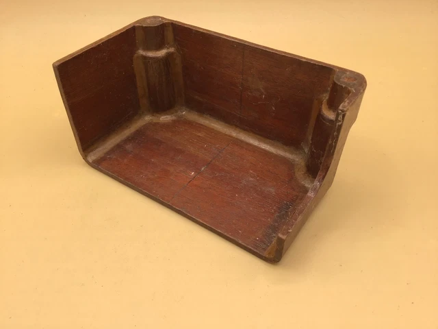 Antique Wood Mold Foundry Pattern Industrial steampunk sand cast casing box