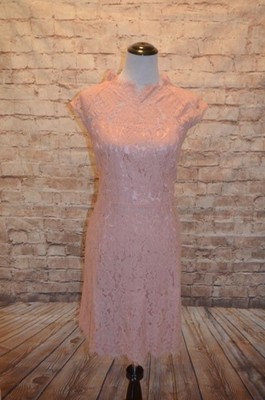 Modcloth Celebrate Success Lace Dress Petal NWT XXL High Neck Sheath illusion