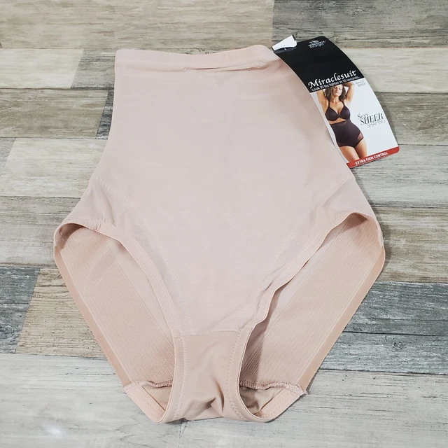 Miraclesuit Hi Waist Brief Beige