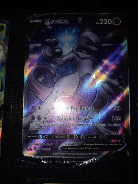 POKEMON GO - MEWTWO V - SWSH229 - FULL ART-Black Star Promo - NM/M - NEW  bin=1