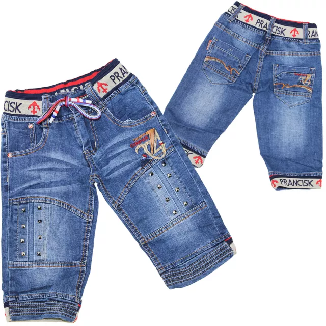 Sotala Kinder Jungen Capri Jeans Bermuda Shorts kurze Hose Stretch Sommerhose
