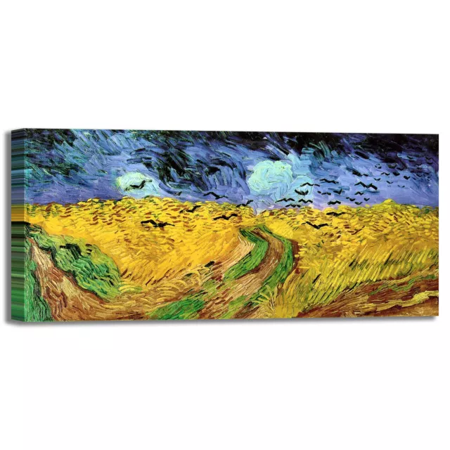 Quadro Van Gogh - Campo di Grano con Cipressi - Quadro stampa su tela  canvas con o senza
