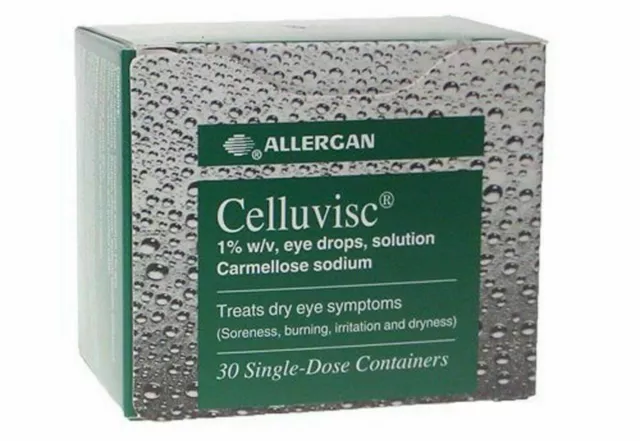 Celluvisc 1% Preservative Free Eye drops CARMELLOSE SODIUM (60 x 0.4ml)