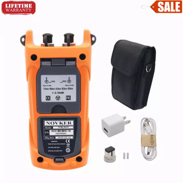 Handheld Optical Attenuator Optical Multimeter Digital LCD Screen NK305 30DB