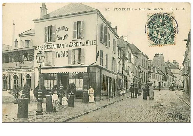 95.PONTOISE.n°124.RUE DE GISORS.CAFE RESTAURANT DU JARDIN DE LA VILLE