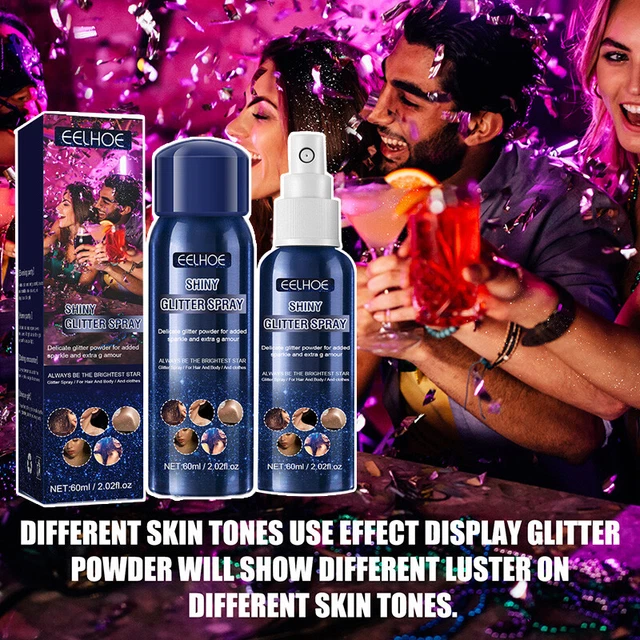 Brillante Conveniente Brillo Spray Maquillaje Piel Brillo Brillo Destacador Fiesta