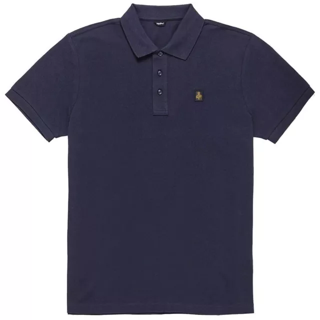 Refrigiwear Coton Bleu Polo Homme Chemise Authentiques